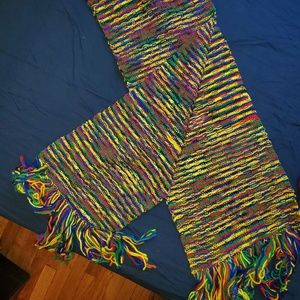 Crochet Rainbow Scarf